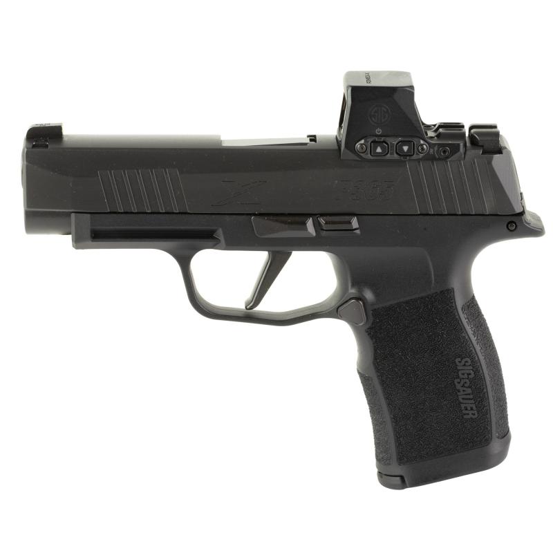 P365XL, Striker Fired, Semi-automatic, Polymer Frame Pistol, Sub-Compact, 9MM, 3.7" Barrel, Nitron Finish, Black, XRAY3 Day/Night Sights, XSeries Flat Trigger, Romeo-X Compact Optic, 10 Rounds, 2 Magazines 365XL-9-BXR3-RXX-10