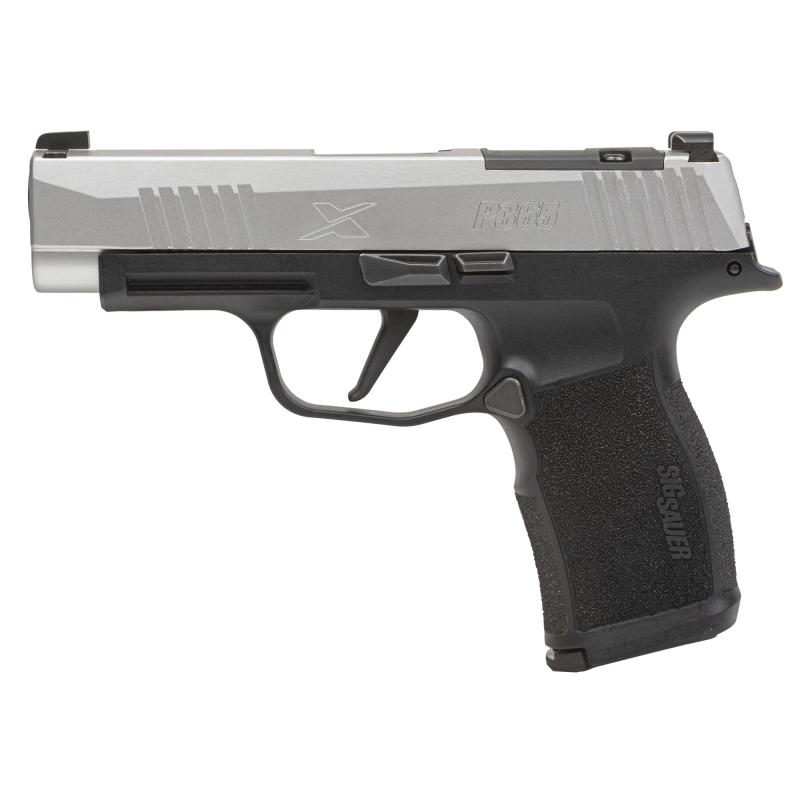 P365XL, Striker Fired, Semi-automatic, Polymer Frame Pistol, Sub-Compact, 9mm, 3.7" Barrel, Silver Slide, Black Frame, XRAY3 Day/Night Sights, Optics Ready, 12 Rounds, 2 Magazines 365XL-9-TXR3P