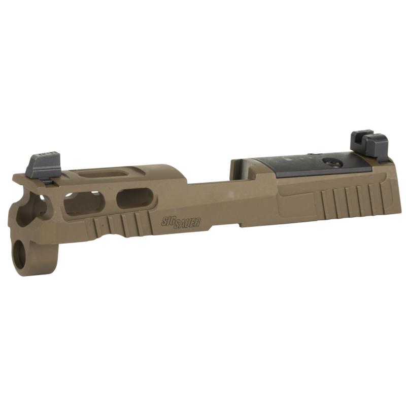 P320C PROCUT Slide Assembly, XRAY3 Sights, R2 Optic, Compatible with 3.9" 9MM Barrel, Coyote 8900952