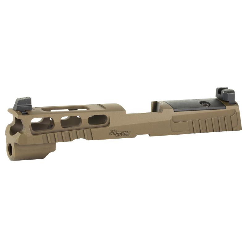 P320F PROCUT Slide Assembly, XRAY3 Sights, R2 Optic, Compatible with 4.7" 9MM Barrel, Coyote 8900953