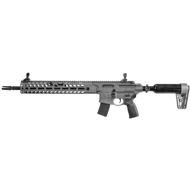 Virtus ASP |.22 Caliber Semi-automatic CO2  Air Rifle, 88 Gram, 841 Feet Per Second, Synthetic Stock, 1 Mag, 30Rd, Gray Finish AIR-VIRTUS-22
