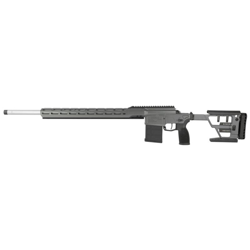 Cross PRS, Bolt Action, 6MM Creedmoor, 24" Stainless Barrel, Free Floating M-LOK Alloy Forend, Minimalist Folding Stock, Cerakote Elite Finish, Concrete, 10 Rounds, 1 Magazine CROSS-6MM-24B-PRS