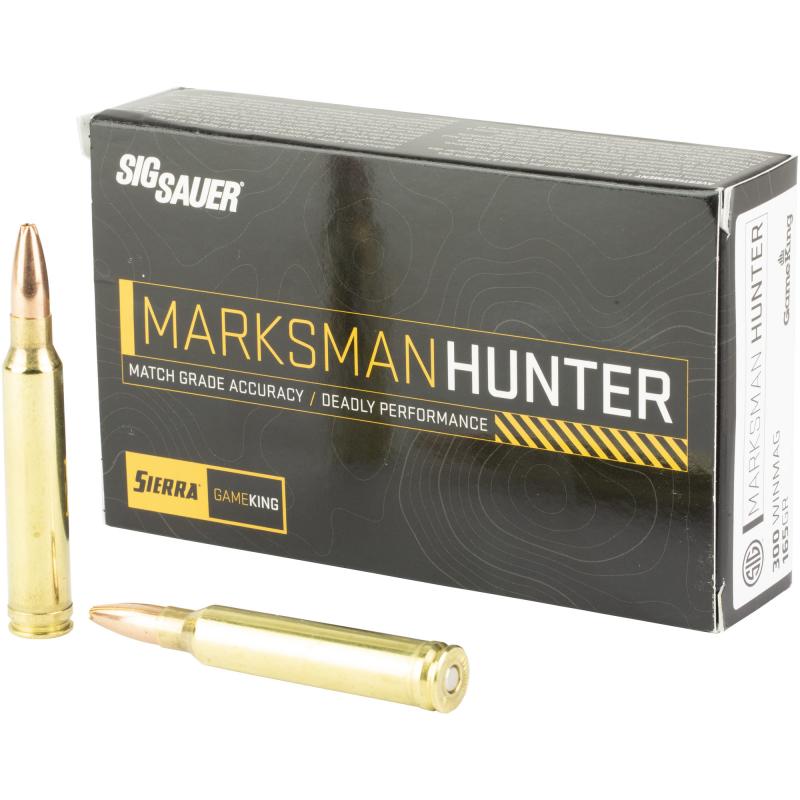Marksman Hunter, 300 Winchester Magnum, 165 Grain, Gameking Boat Tail Hollow Point, 20 Round Box E3WMGK165-20