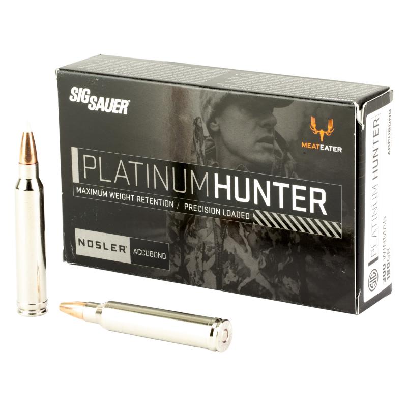 Platinum Hunter, 300 Winchester Magnum, 180 Grain, Accubonded Ballistic Tip, 20 Round Box E3WMPH180-20