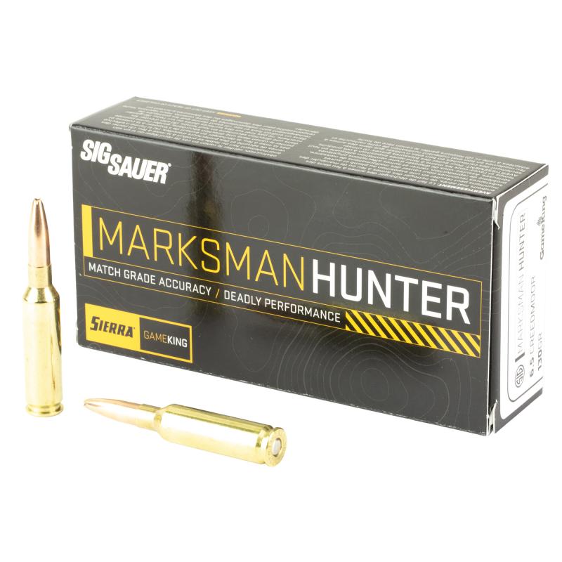 Marksman Hunter, 6.5 Creedmoor, 130 Grain, Gameking Boat Tail Hollow Point, 20 Round Box E65CMGK130-20