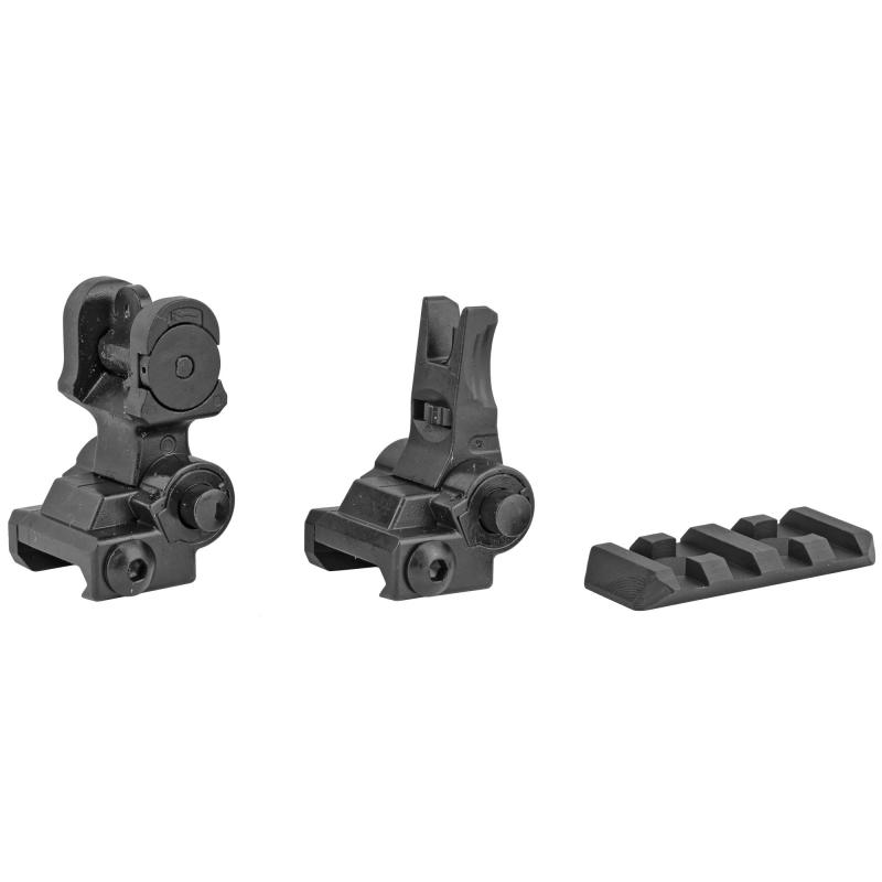 Tread Flip Up Sights, Fits Picatinny Rail, Black Finish KIT-TRD-SIGHTS