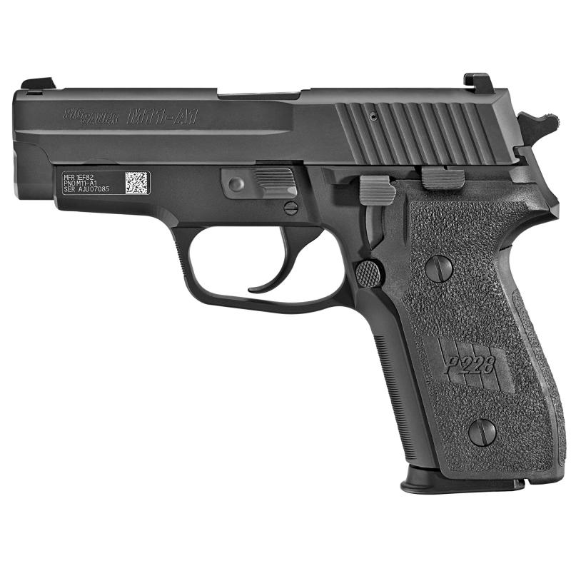 P228 M11-A1 9mm 3.9 Inch Barrel Siglite Night Sights SRT Trigger Black Nitron Finish Black Grips 15 Round