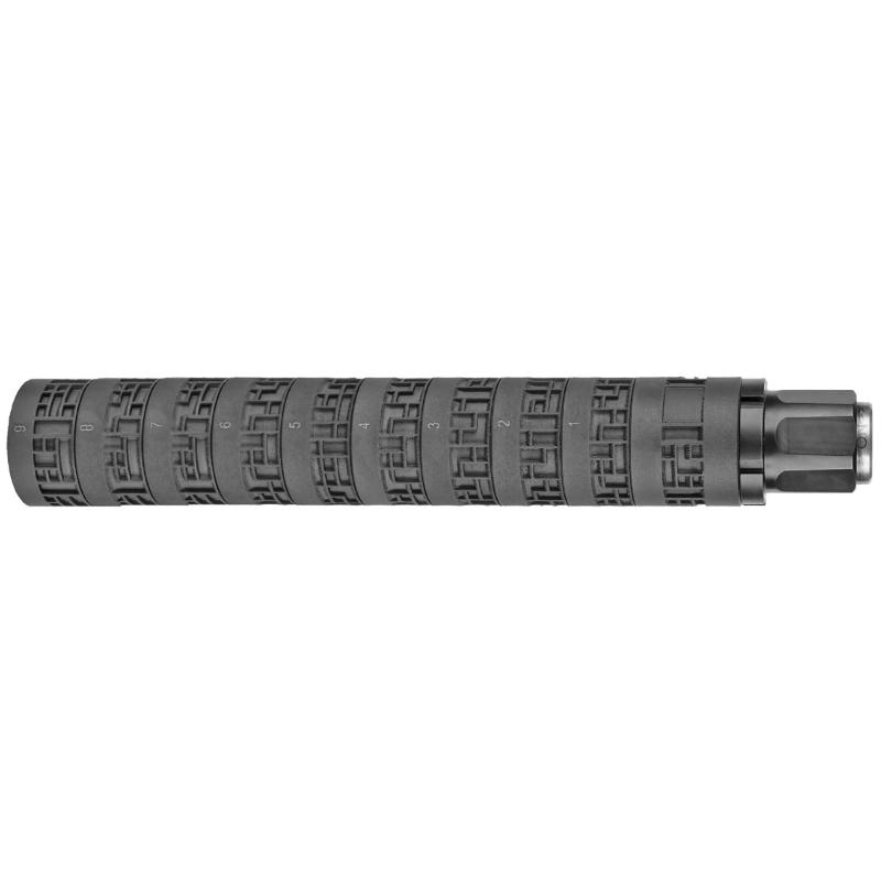 MODX-45, Modular Suppressor| 45 ACP, 7.5" Length, Gray Color, Titanium/Stainless Steel, Includes .578x28 and M16x1LH Pistons, Includes Fixed Barrel Spacer for use with Carbines MODX-45