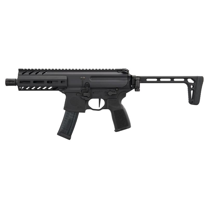 MPX, Semi-automatic, SBR, 9MM, 6.5" Barrel, Anodized Finish, Black, M-LOK Free Float Handguard, 20 Rounds, 2 Magazines MPX-6B-9-SBR-SP
