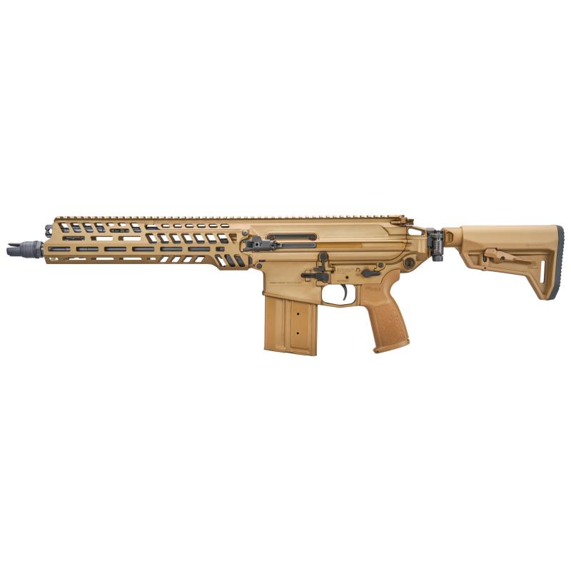 MCX SPEAR, Semi-automatic Rifle, SBR, 6.8x51, 13" Barrel, SLX/SLH QD Flash Hider, Anodized Finish, Coyote, Side Folding Stock, M-LOK Handguard, 2-Stage Matchlite Duo Trigger, Ambidextrous Controls, 20 Rounds, 1 Magazine RSPEAR-68-13B-NG-SBR