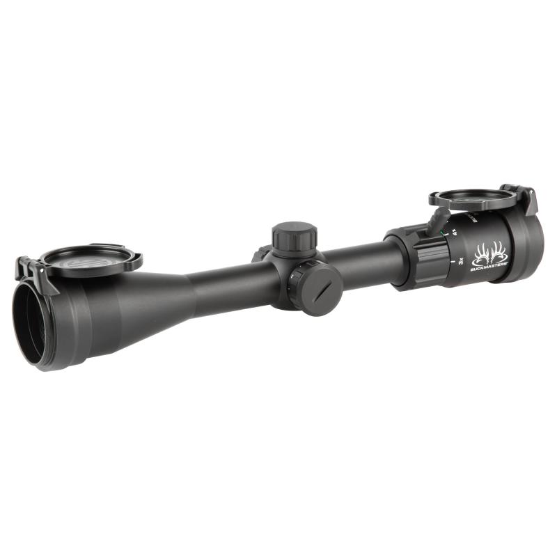 Buckmaster Hellfire, Rifle Scope, 3-9X40mm, Hellfire Buckmaster BDC Illuminated Reticle, 1" Main Tube, Second Focal Plane, 0.25 MOA Adjustments, Matte Finish, Black SOBM33004