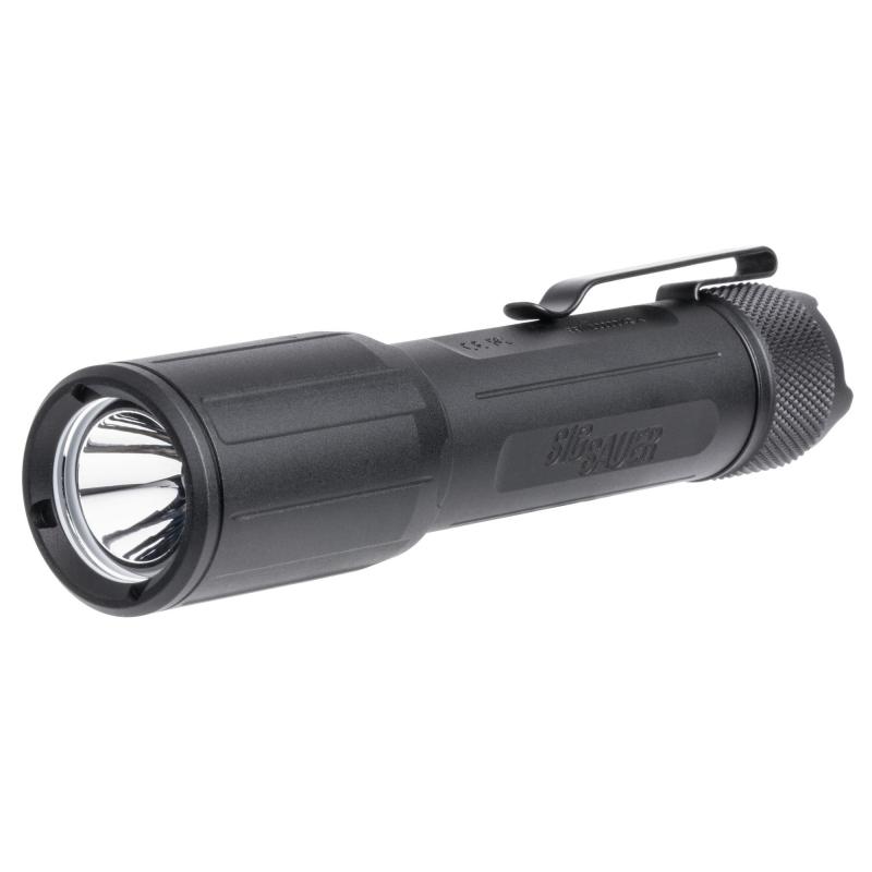 FOXTROT EDC FULL SIZE, Flashlight, 33,000 Candela, 1350 Lumens, Includes Clip and Two Tailcaps, Black SOFEF001