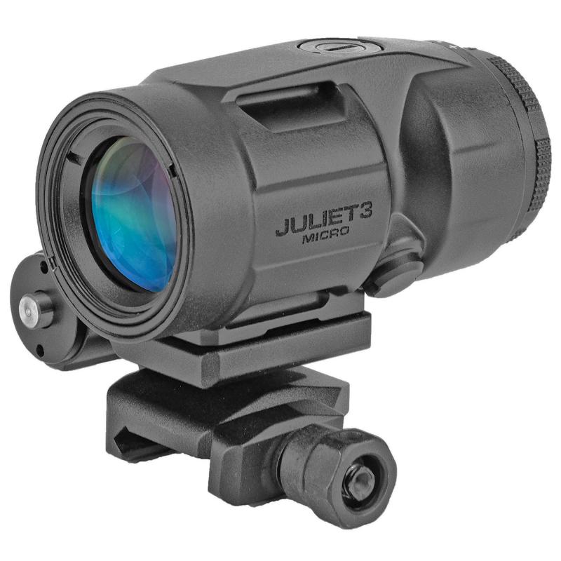 JUILET3, Magnifier, 3X, 22mm, Black, Push Button Mount with Spacers SOJ3M001