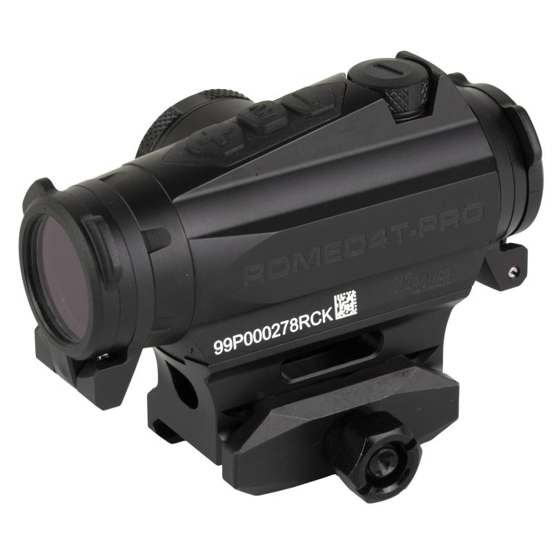 ROMEO 4T-PRO, Red Dot, 1X, 20mm Objective, Ballistic Circle Dot Reticle, 0.5 MOA Adjustment, Matte Finish, Black SOR44101