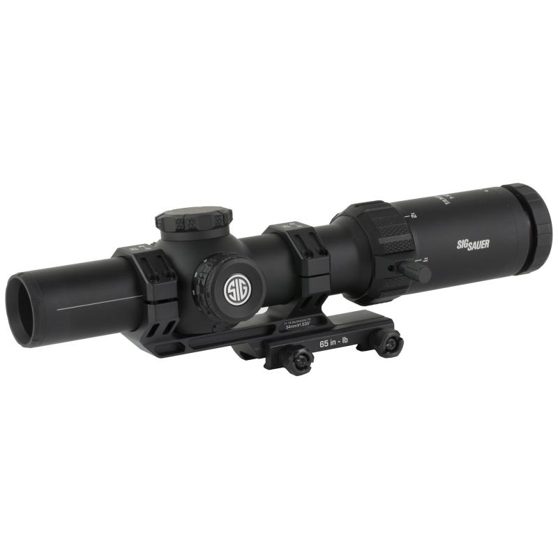 TANGO MSR, Rifle Scope, 1-10X26, First Focal Plane MSR BDC10 Reticle, Illuminated, 26mm Objective, 34mm Main Tube, Matte Finish, Black, Includes 1.53"34mm Alpha-MSR Cantilever Mount and Flipback Lens Covers SOTM11002