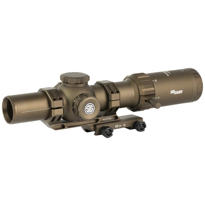 Tango MSR, Rifle Scope, 1-10X26, BDC10 Illuminated Reticle, First Focal Plane, 34mm Main Body Tube, Matte Finish, Coyote Brwon, Includes Alpha MSR Mount and Flip Back Covers SOTM11202