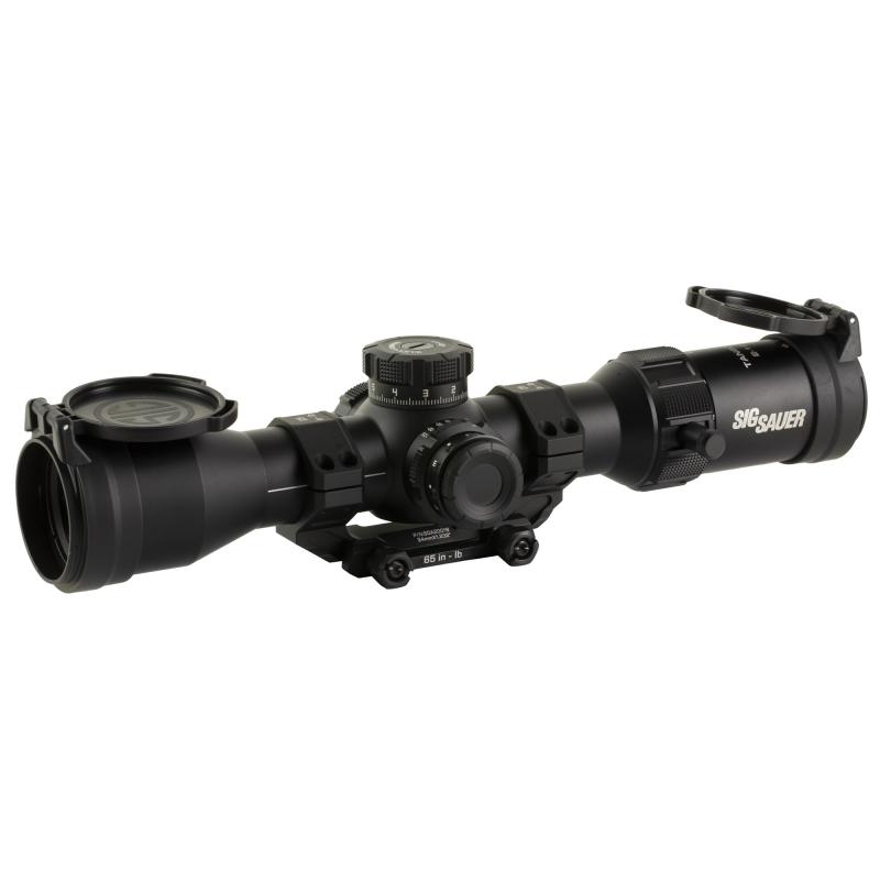 Tango MSR, Rifle Scope, 2-12X40mm, First Focal Plane, MRAD Illuminated Milling 2.0 Reticle, 40mm Objective, 34mm Main Tube, Matte Finish, Black, 0.1 MRAD Adjustment, Included Mount and Flip Lens Covers SOTM62001