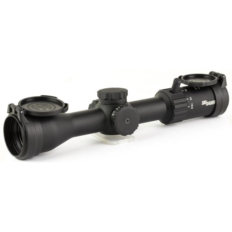 Whiskey 4, Rifle Scope, 2.5-10X42mm, Second Focal Plane, Quadplex Reticle, 42mm Objective, 30mm Main Tube, Matte Finish, Black, 0.25 MOA Adjustment,Included Flip Back Lens Cover SOW42003