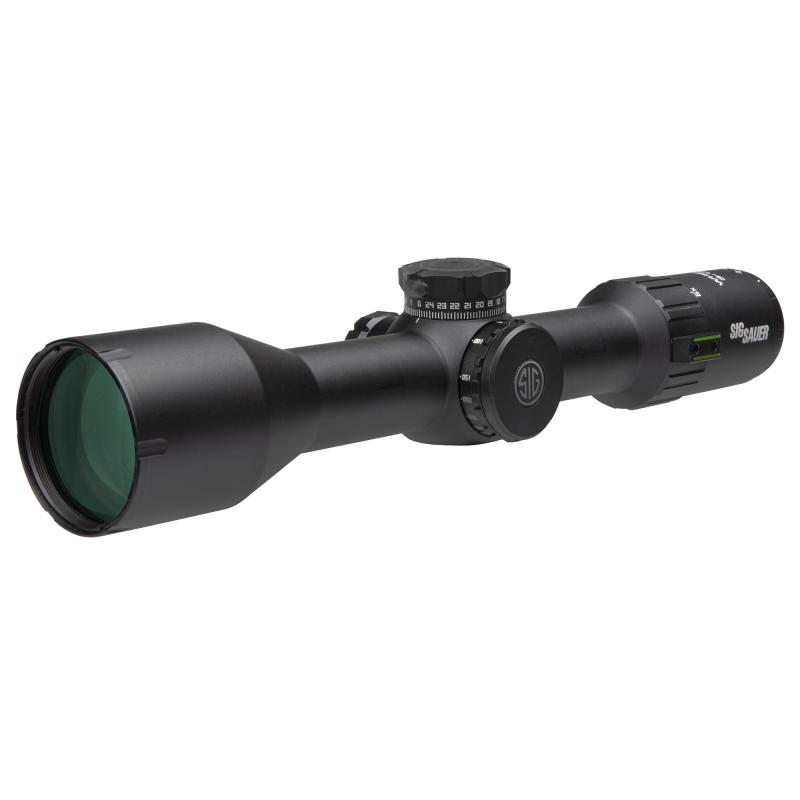 Whiskey 6, Rifle Scope, 3-18X44mm, Second Focal Plane, MOA Milling Hunter 2.0, 30mm Main Tube, Matte Finish, Black SOW63112