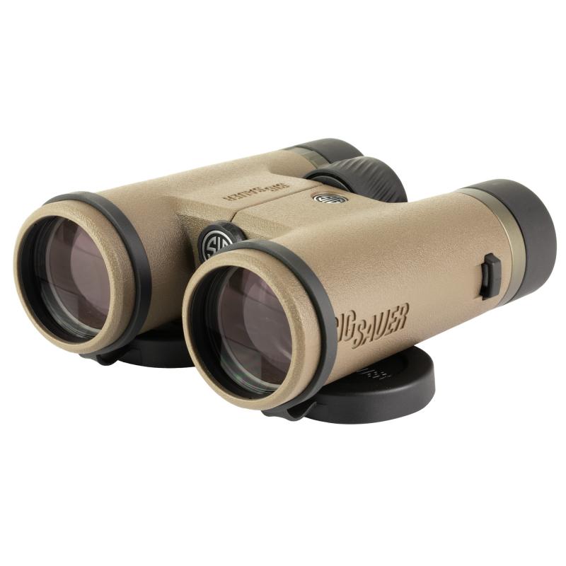 CANYON HD, Binoculars, 10X Magnification, 42mm Objective, Matte Finish, Coyote, Includes Custom Binocular Harness Strap SGSOZC0001