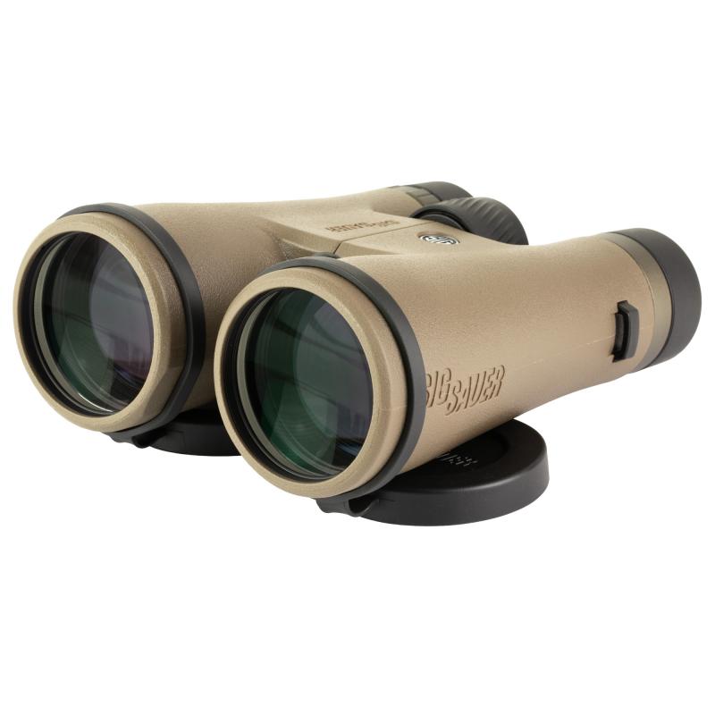 CANYON HD, Binoculars, 12X Magnification, 50mm Objective, Matte Finish, Coyote, Includes Custom Binocular Harness Strap SGSOZC0002
