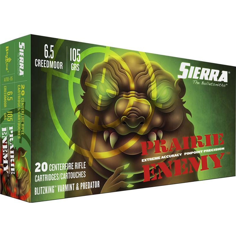 Prairie Enemy, 6.5 Creedmoor, 105Gr, BlitzKing, 20 Round Box A1785--05