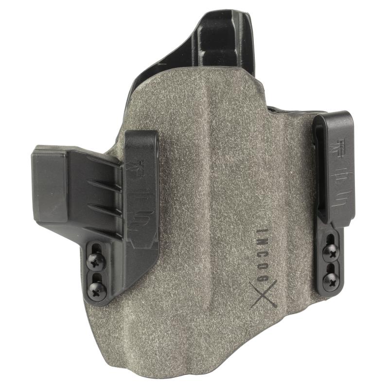 INCOG-X, Joint Collaboration with Haley Strategic, Inside the Waistband Holster, Fits Sig P320 with Large Light and Red Dot, Boltaron Construction, Suede Finish, Gray, Right Hand 1337168