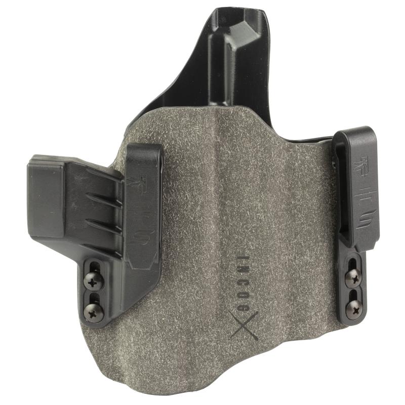 INCOG-X, Joint Collaboration with Haley Strategic, Inside the Waistband Holster, Fits Staccato P with Large Light and Red Dot, Boltaron Construction, Suede Finish, Gray, Right Hand 1337170