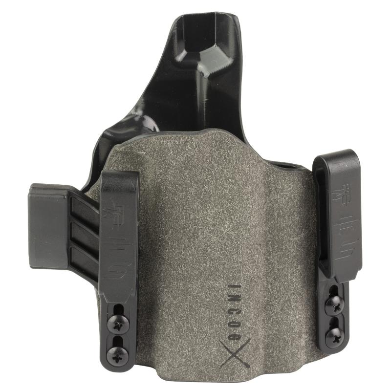 INCOG-X, Joint Collaboration with Haley Strategic,  Inside the Waistband Holster, Fits Staccato CS/Cwith Red Dot, Boltaron Construction, Suede Finish, Gray, Right Hand 1337420