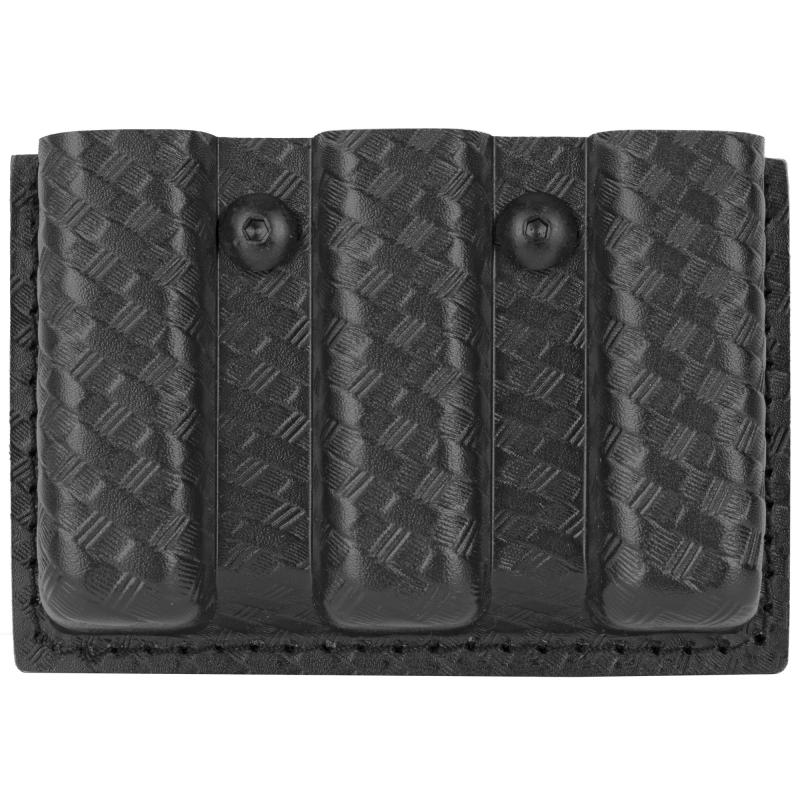 775, Slimline, Magazine Pouch, Black, 4", STX Basketweave, Laminate 775-83-48