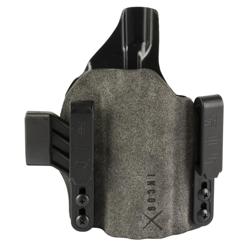 INCOG-X, Joint Collaboration with Haley Strategic, Inside the Waistband Holster, Fits Smith & Wesson M&P M2.0, Microfiber Suede Wrapped Boltaron Construction, Gray, Right Hand INCOG-0-222-A-0-CX2-61