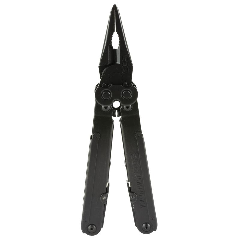 PowerLock EOD, V-Cutter, 18 Tool Multi-Tool, 420 Stainless Steel, Black Oxide Finish, Black, Includes Nylon Sheath SOG-B63N-CP