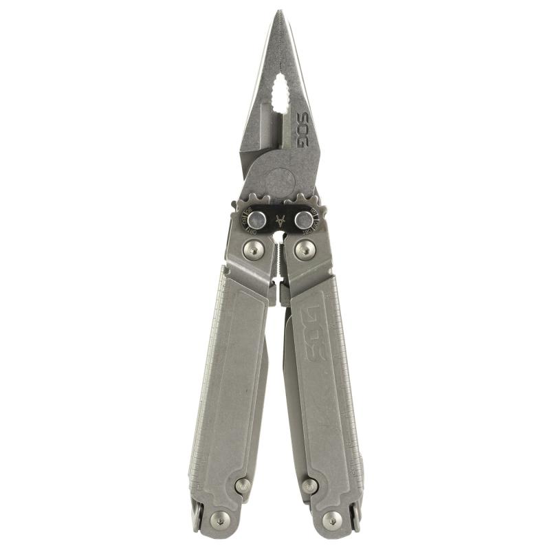 PowerAccess, 21 Tool Multi-Tool, 5Cr15MoV Steel, Stonewash Finish, Silver SOG-PA3001-CP