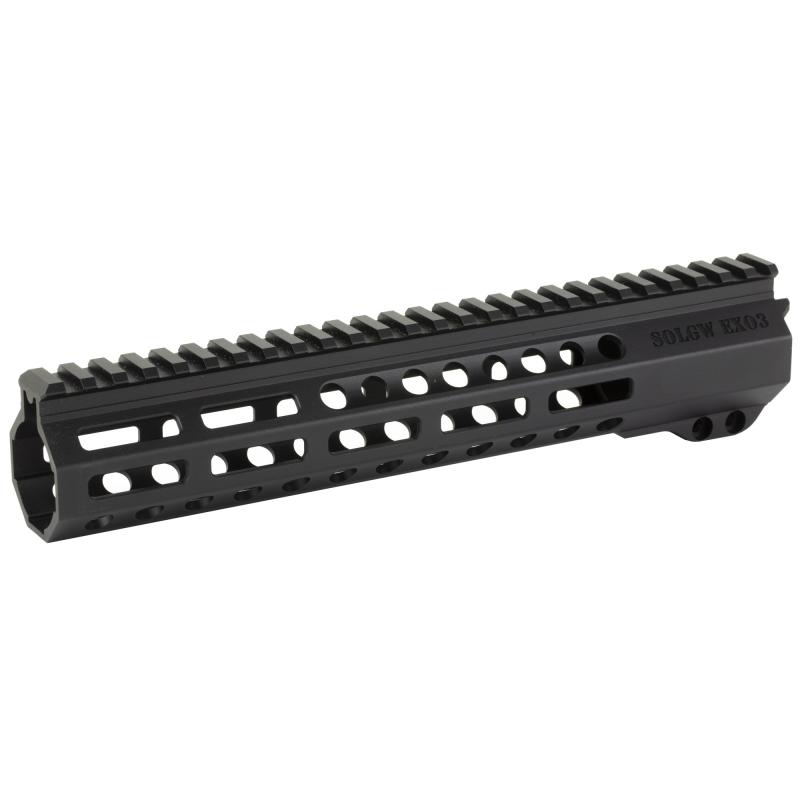EXO3, M-LOK Handguard, Nitride Finish, Black, 10.5", Fits AR-15, with Quick Detach Socket EXO3-10.5