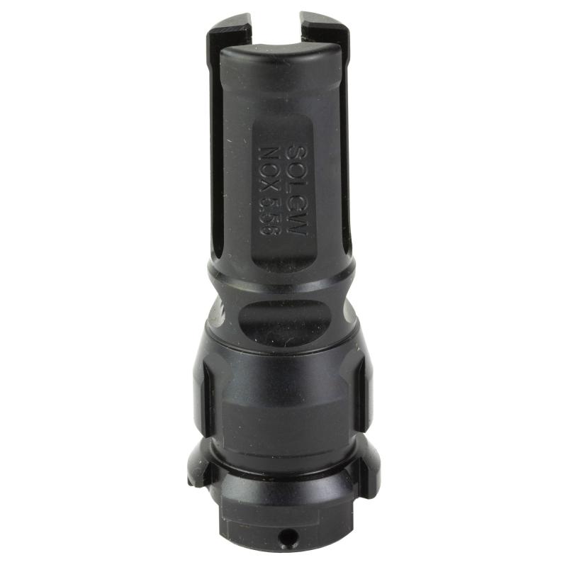 NOX, Flash Hider, 223 Remington/556NATO, Nitride Finish, Black, 1/2X28, Fits Dead Air Armament Suppressors and KeyMount Accessories, Includes Timing Shims NOX-556
