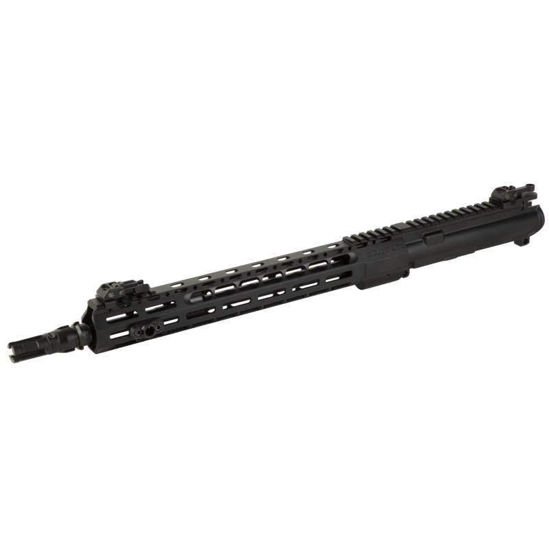 Swampfox Complete Upper, 223 Remington/556NATO, 14.5" Lightweight Combat Barrel, QPQ Finish, Black, 14" LT M76 Handguard w/Ti Nut, M-LOK, P/W NOX Flash Hider SWAMPFOXUPPER