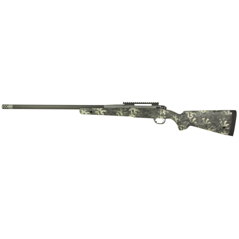 Model 2020, Boundary, Bolt Action Rifle, 300 Winchester Magnum, 24" Carbon Fiber Barrel, 1:10 Twist, SA Radial Brake, Cerakote Finish, Tactical Gray, Rogue Camo AG Sportsman Carbon Fiber Stock with M-LOK and QD Cups, TriggerTech Adjustable Trigger, 3 Rou