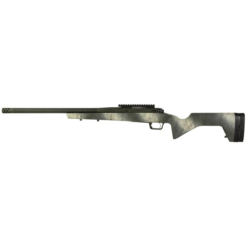 Model 2020, Redline, Bolt Action Rifle, 6.5 Creedmoor, 20" Carbon Fiber Barrel, SA Radial Brake, Cerakote Finish, Mil Spec Green, Greyboe Trekker Stock, Olive with Black Webbing, TriggerTech Trigger, 3 Rounds, 1 AICS Pattern Magazine, Right Hand BAT92065