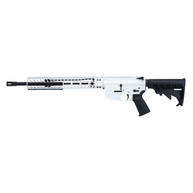 Spikes 556, Semi-automatic Rifle, 223 Remington/556 NATO, 16" Barrel, Mid Length Gas System, Cerakote Finish, Storm Trooper White, Free Float 13" M-LOK Rail, No Magazine STR5735-CM3F-PSTW