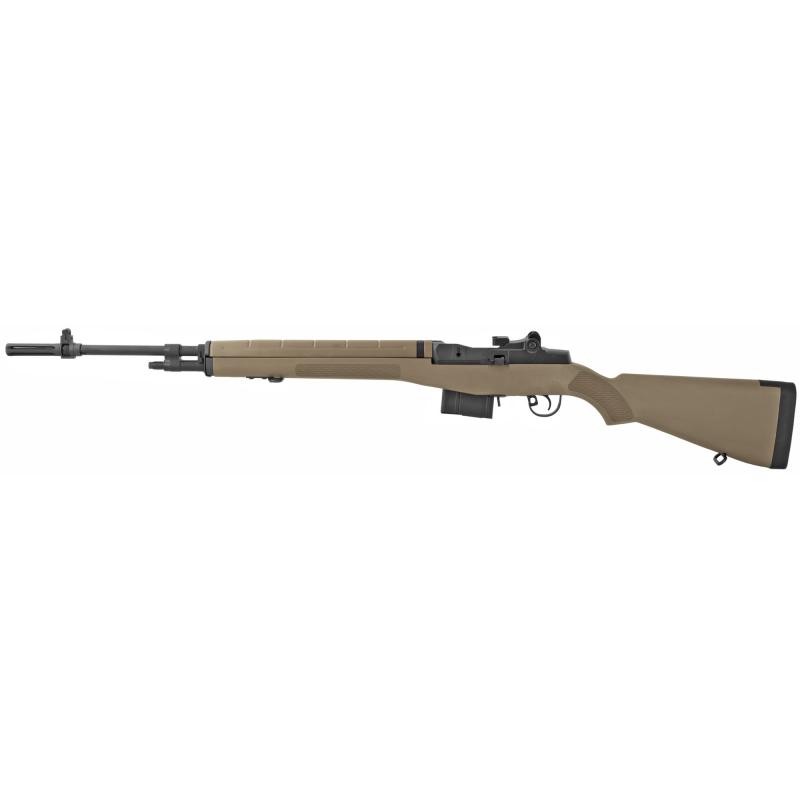 M1A Standard .308/ 7.62mm NATO 22 Inch Carbon Barrel Parkerized Finish Synthetic Stock Flat Dark Earth Finish 10 Round