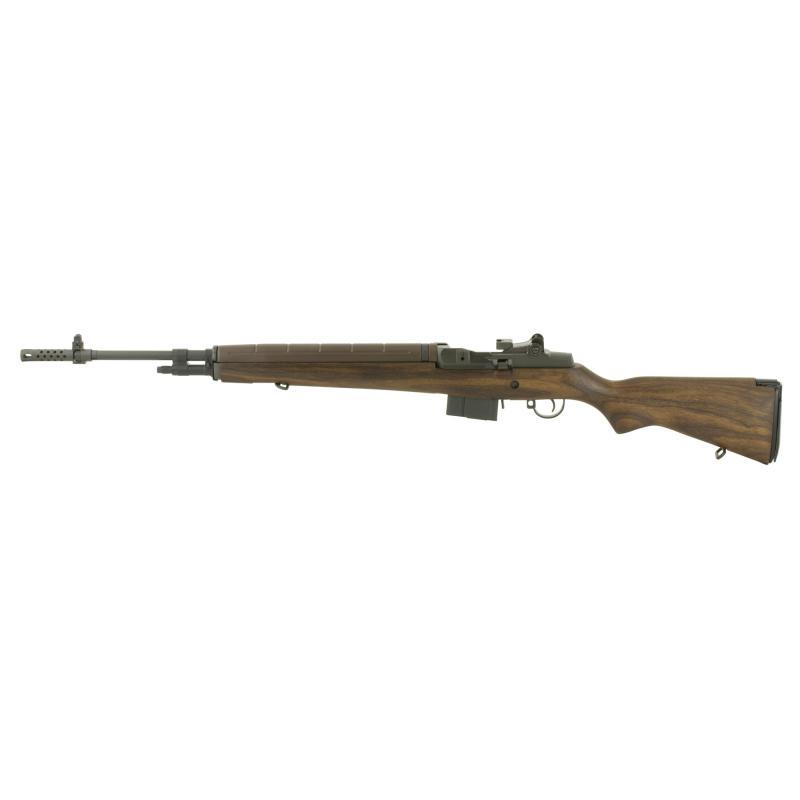 Loaded M1A 7.62mm NATO 22 Inch Carbon Barrel Blue Finish Walnut Stock 10 Round California Legal