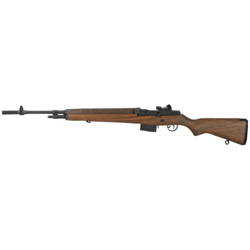 Loaded M1A 7.62mm NATO 22 Inch Carbon Barrel Blue Finish Walnut Stock 10 Round