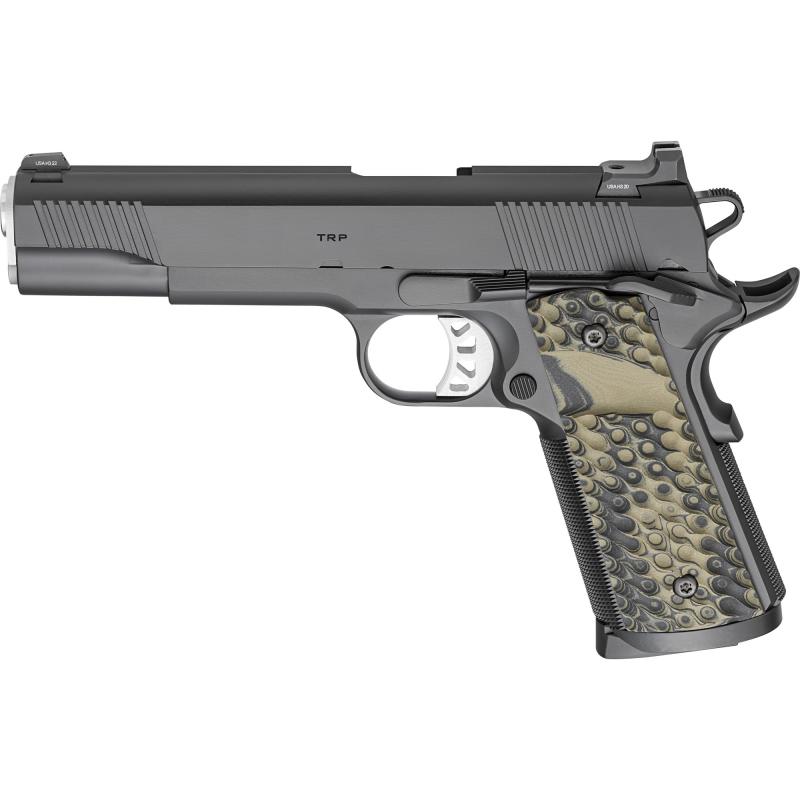 Tactical Response Pistol Classic | 1911 45 ACP, 5" Match Grade Barrel, Cerakote Finish, Black, VZ Grips Hydra G10 Grips, Tactical Rack 3-Dot Tritium Night Sights, Metal Frame Pistol, Full Size,  8 Rounds, 3 Rounds, Semi-automatic PC9125