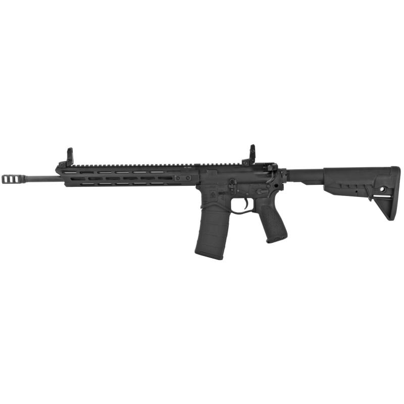 Saint Edge AR-15 |5.56mm NATO 16 Inch Chrome-Moly 1:8 Barrel w/ Muzzle Brake Flip Up Sights Bravo Pistol Grip Bravo Mod O SOPMOD Stock 30 Round