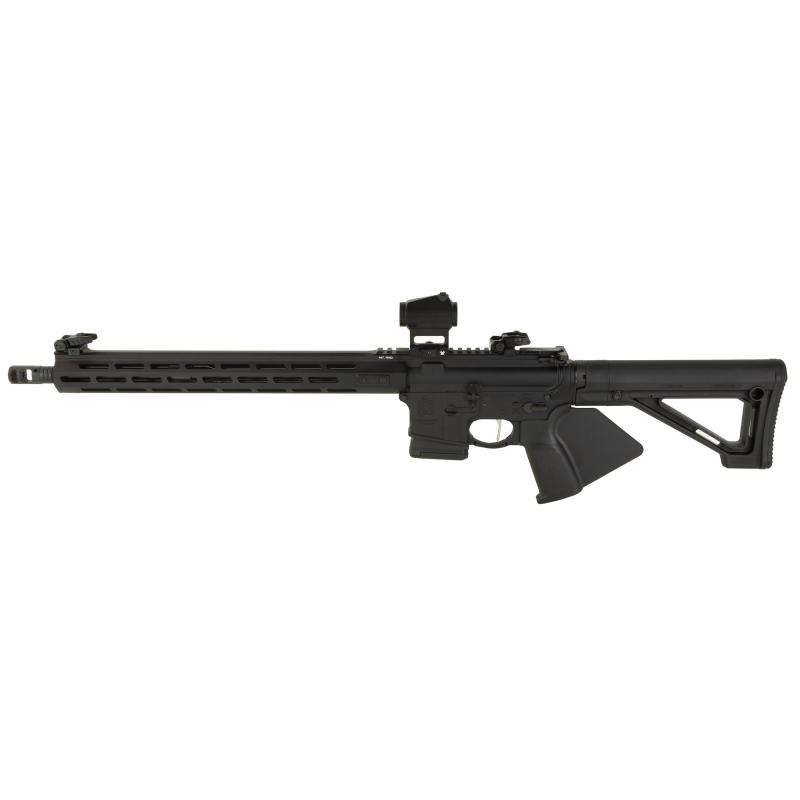 SAINT Victor, Semi-Auto, AR, 223 Remington/556NATO, 16" Barrel, 1:8 Twist, Mid-Length Gas System, Anodized Finish, Strike Industries Stock, 15" M-LOK Free Float Handguard, Flip Up Front and Rear Low Profile Springfield Sights, 10 Rounds, 2 PMAG M3 Magazi