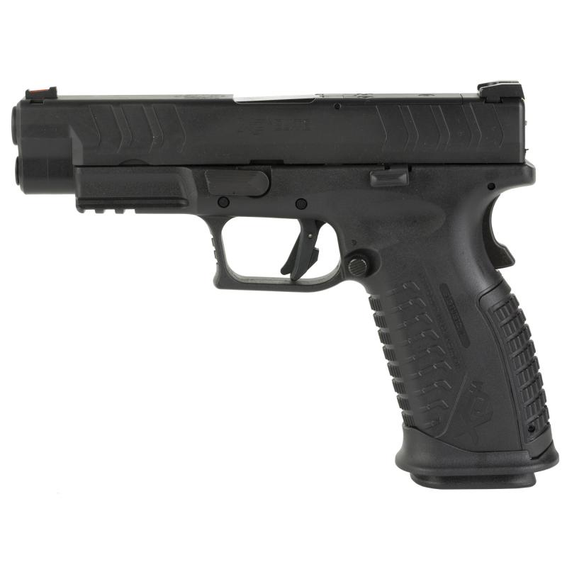 XDM Elite | 10MM, 4.5" Barrel, Black, META Trigger, Grip Safety Fiber Optic Front Sight, Tactical Rack U-Dot Rear Sight, Optics Ready, Hex Dragonfly Red Dot Optic, 16 Round