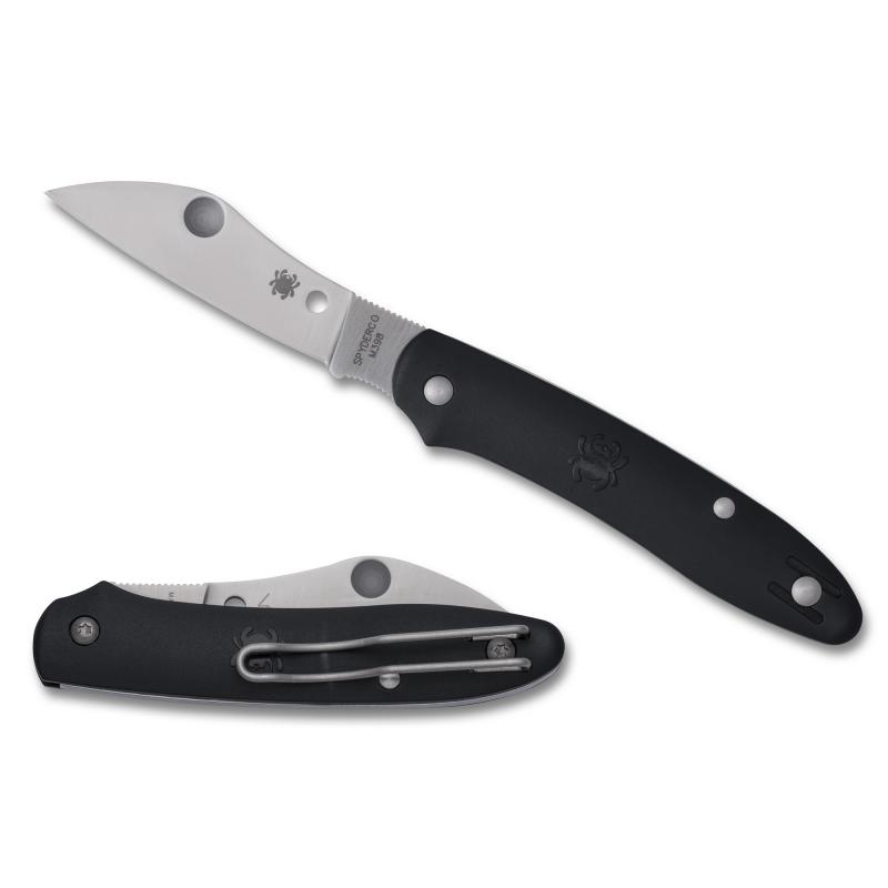 ROADIE XL, Folding Knife, 2.74" Sheepsfoot Blade, M398 Blade Steel, 6.51" Overall Length, ClipJoint Lock, Satin Finish, Silver Blade, Black FRN Handle C267BKP