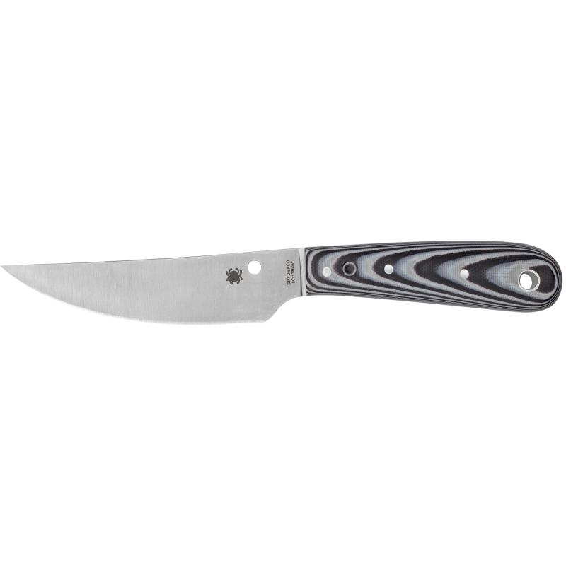 Bow River, Fixed Blade Knife, Black/White G10 FB46GP