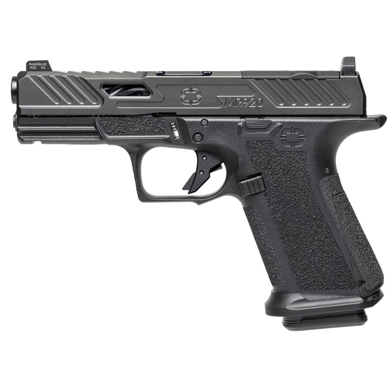 MR920 ELITE| 9x19mm, 4inch Black Spirlar Flute Barrel, Non Threaded, 2 10rd Mags, Tritium Front Sights, Optic ready, California Compliant