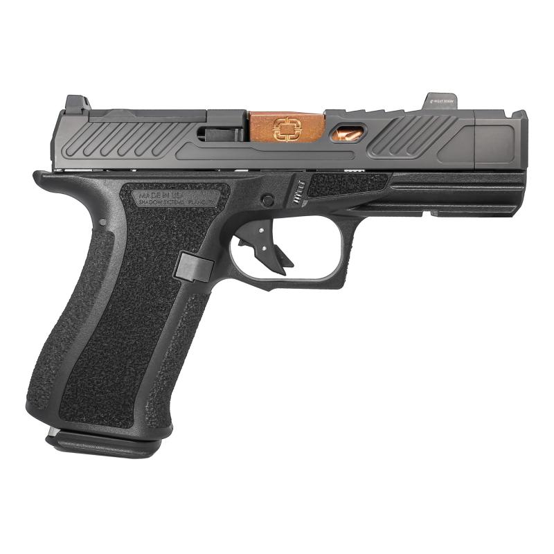 CR920XP Elite, Striker Fired, Semi-automatic Pistol, 3.65" Bronze Spiral Compensated Barrel, Polymer Frame, Nitride Finish, Black, Front Tritium Sight, Trigger Safety, 15 Rounds, 2 Magazines, Includes Range Bag and Optics Kit SS-5211